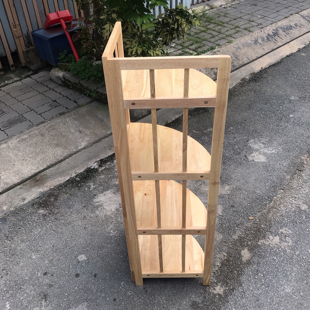 Kệ góc gỗ 4 tầng 38cm