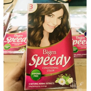 Thuốc nhuộm tóc bạc Bigen Speedy Conditioning Color (Số 3)
