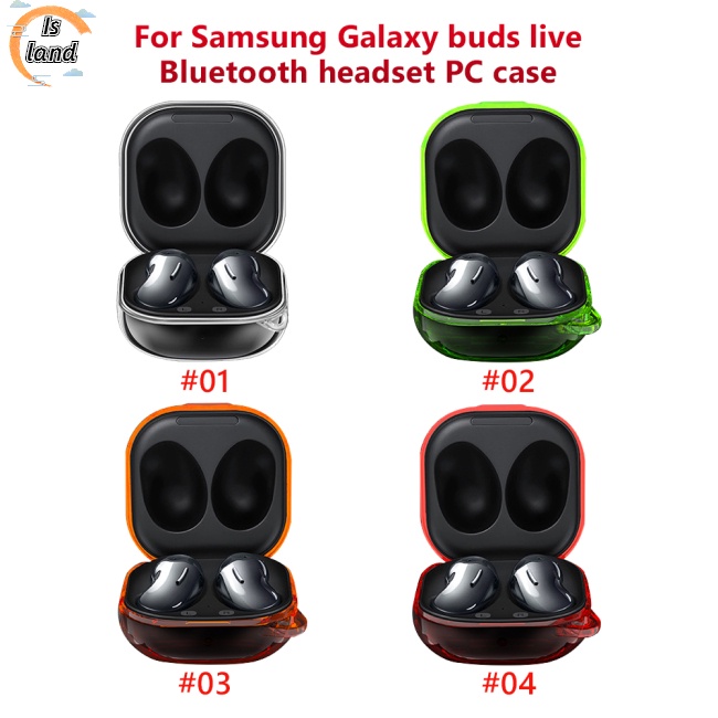 Vỏ Bảo Vệ Hộp Sạc Tai Nghe Samsung Galaxy Buds Live Bằng PC Màu Trong Suốt