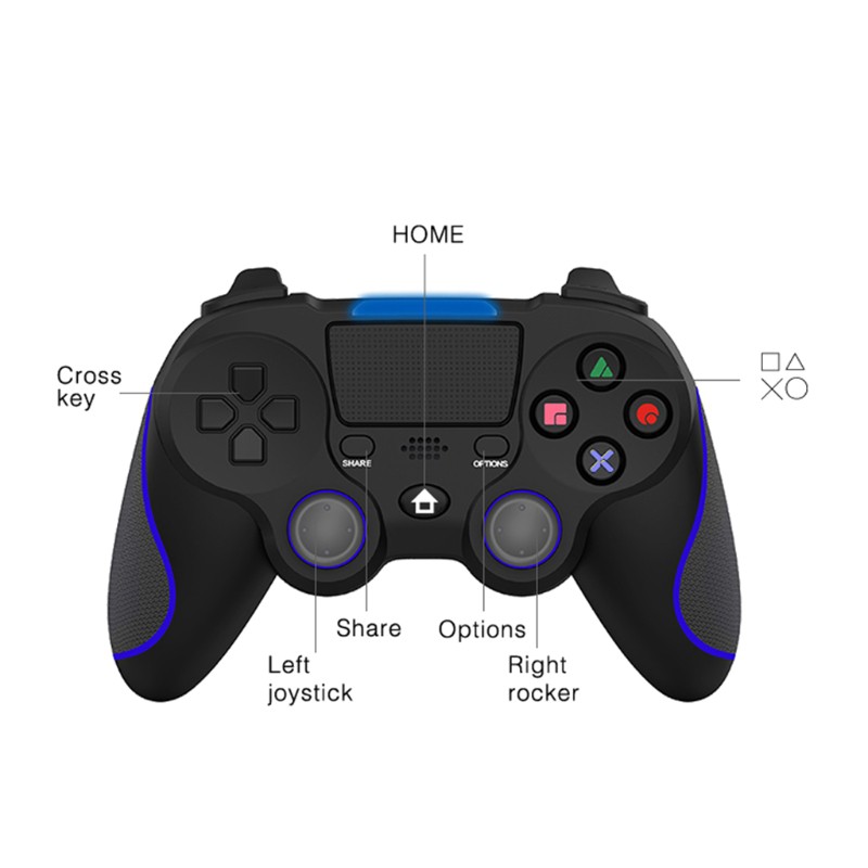 Tay Cầm Chơi Game Bluetooth Không Dây Ds8 Cho Ps4 Playstation 4