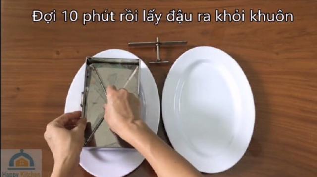 Khuôn làm đậu phụ, làm đậu hũ INOX có chức năng ép