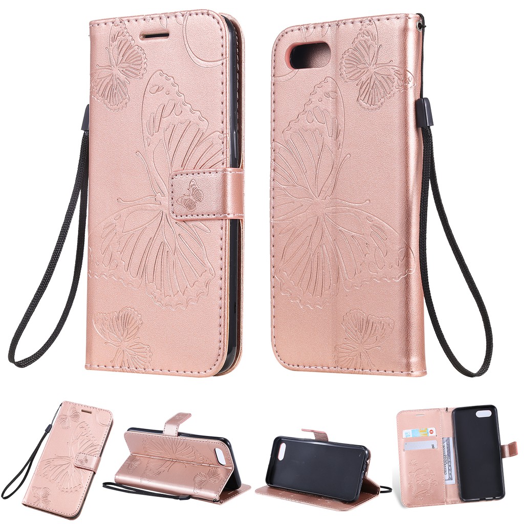 Casing OPPO A1K/Realme C2 embossed butterfly leather shell phone case | BigBuy360 - bigbuy360.vn