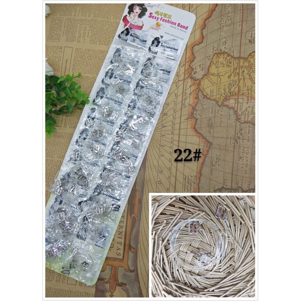 Dây áo ngực trong suốt sợi bún, dẹt siêu dai