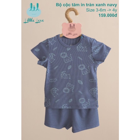 Lil little love - Bộ cộc tăm cho bé trai bé gái 6-18kg quần áo trẻ em