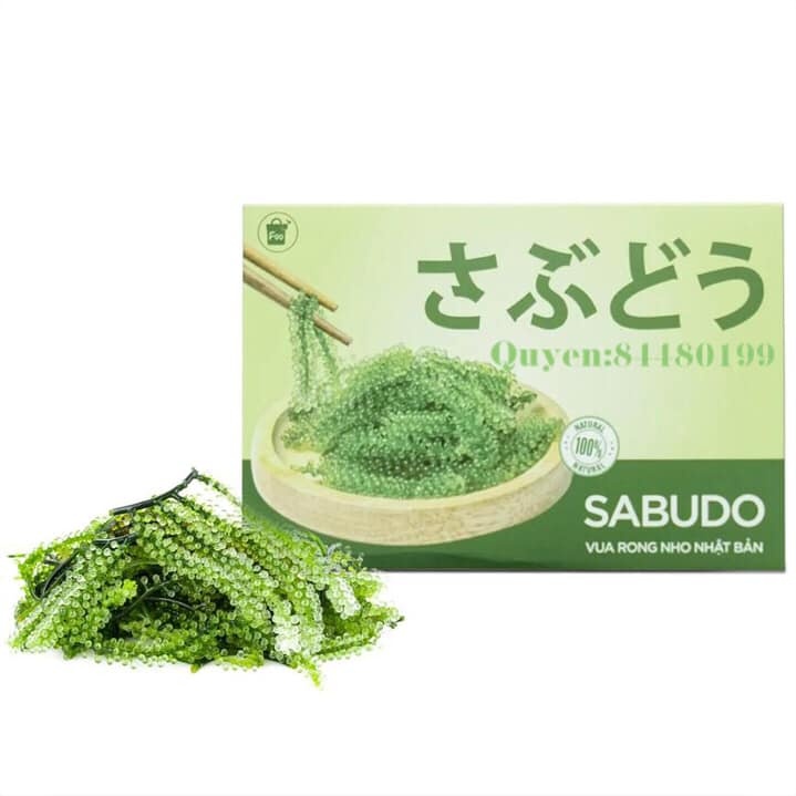 Rong nho tươi tách nước UMIBUDO 1 hộp 240g và SABUDO 1 gói 20g