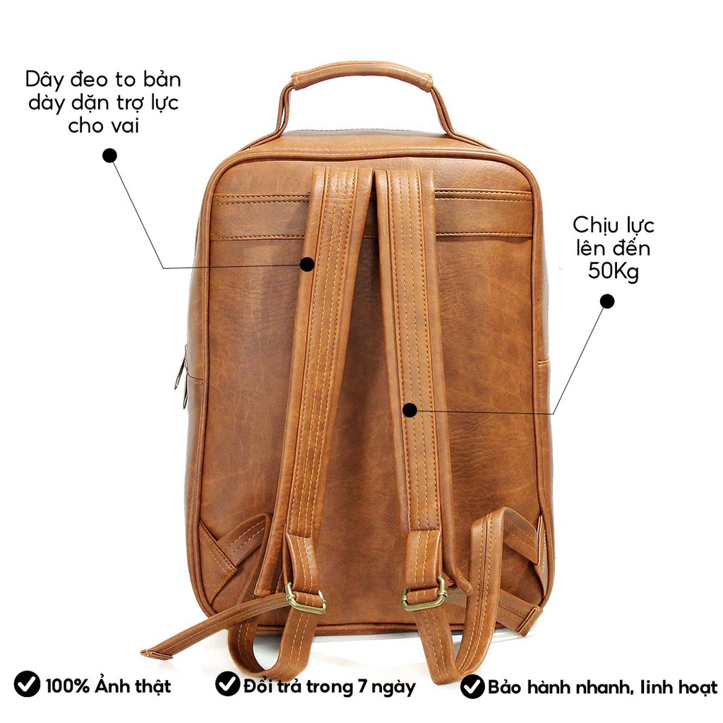 Balo da đựng laptop 14 inch chống thấm nước chính hãng bảo hành trọn đời BL58