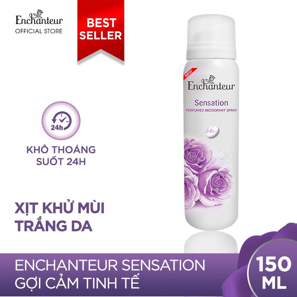 Xịt khử mùi toàn thân Enchanteur hương nước hoa