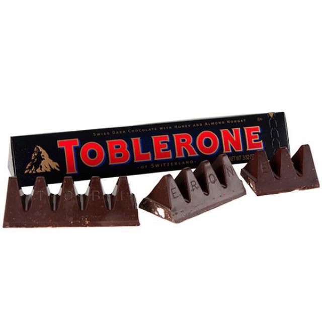 Chocolate Toblerone vị Mật ong & Hạnh nhân hộp 100gr