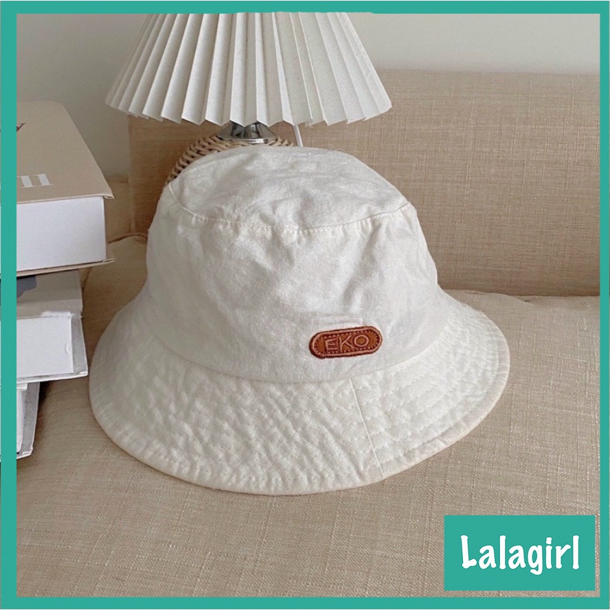 Mũ Bucket Vành Cụp, Nón Tai Bèo Thêu EKO Chất Kaki Thô Cao Cấp