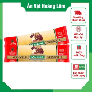 Mì Ý Hiệu Vermicelli Hiệu Sanremo  500gr Date T11/2024 Cung Cấp Năng Lượng Cần Thiết