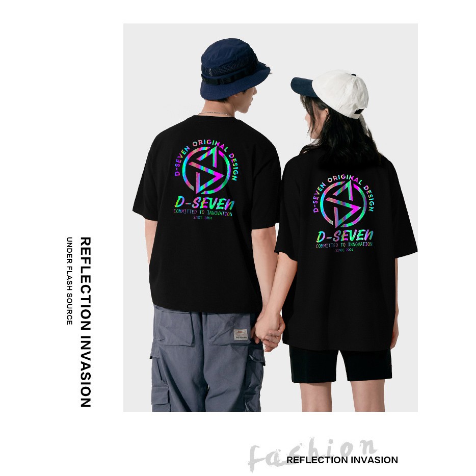 Áo thun phản quang dáng rộng tay lỡ nam nữ Unisex đẹp hàng cao cấp D-seven | BigBuy360 - bigbuy360.vn