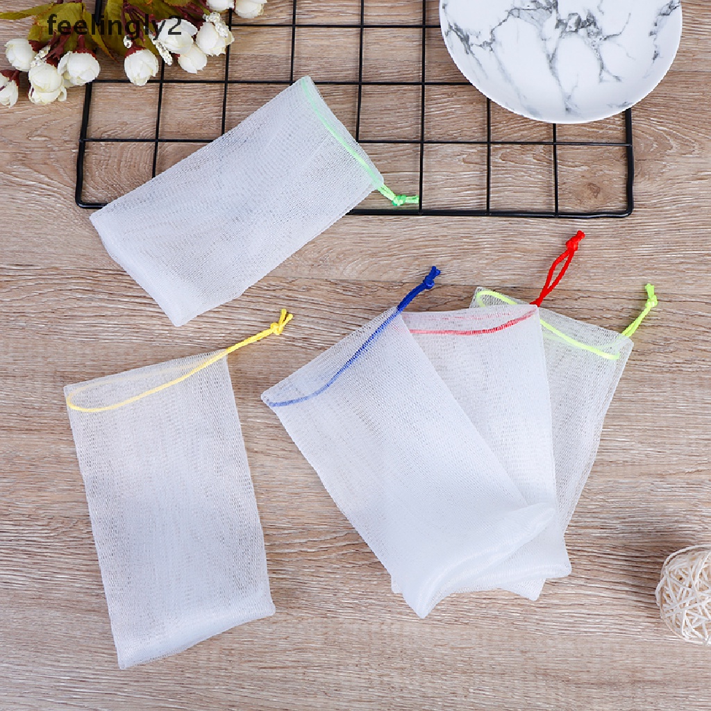 5 Túi Lưới Đựng Xà Phòng Tạo Bọt Chăm Sóc Da Dễ Dàng