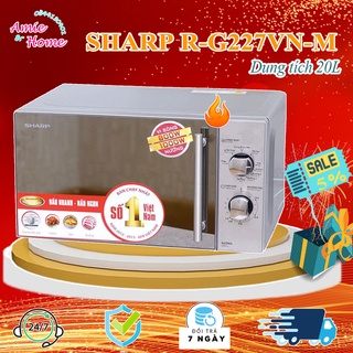Lò vi sóng có nướng điện nút cơ sharp r-g227vn-m 20 lít - 800/1000w - bảo hành 12 tháng chính hãng