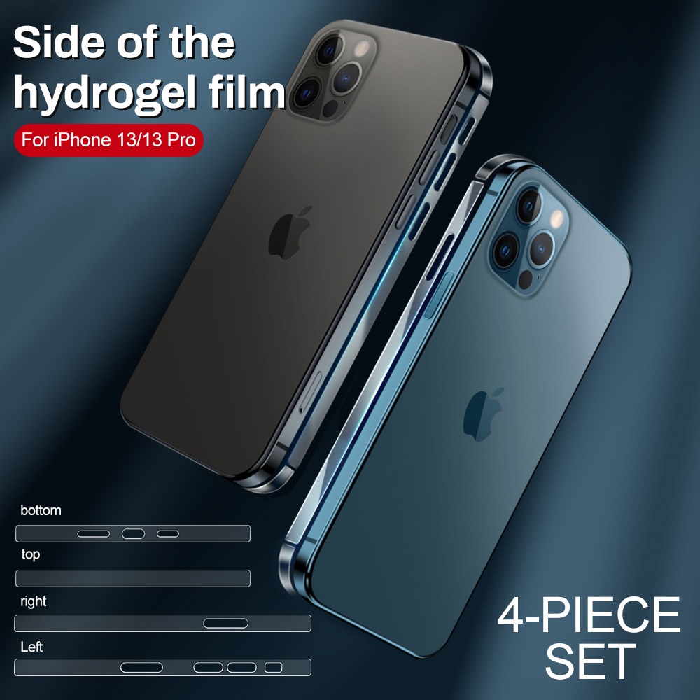 Tấm Film Hydrogel Mềm Bảo Vệ Viền Cạnh Cho iPhone 13 12 Pro Max 12 13 Mini