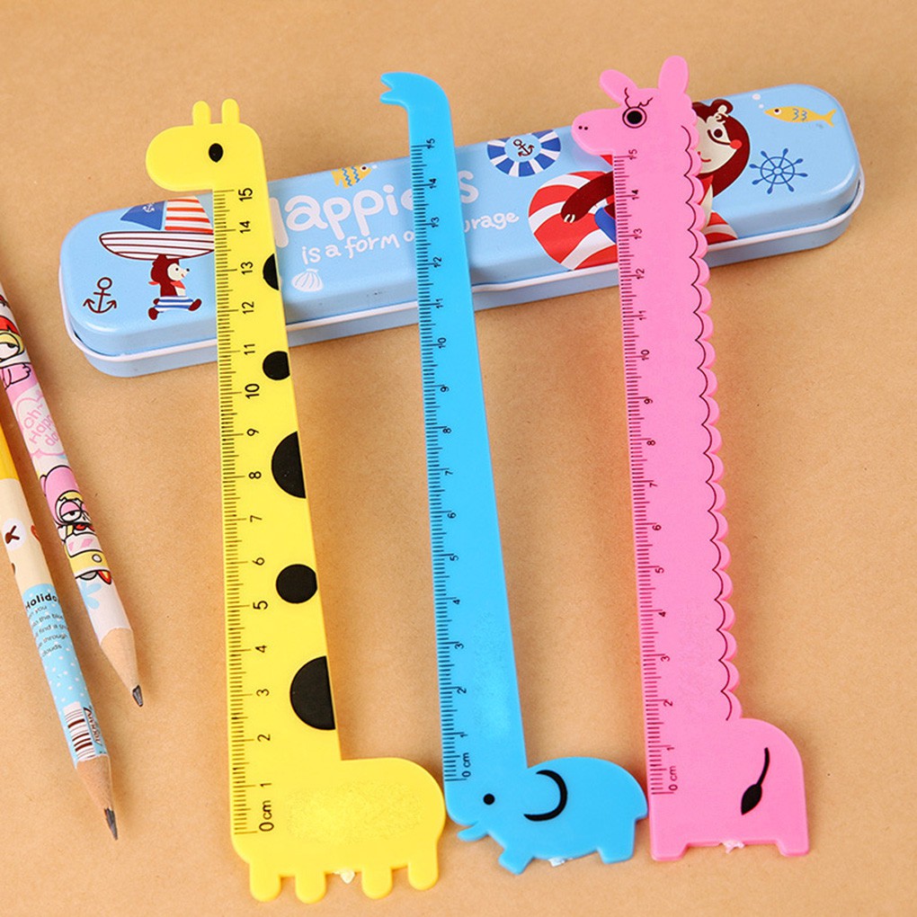 Thước Kẻ Hình Động Vật Đáng Yêu Cho Bé
