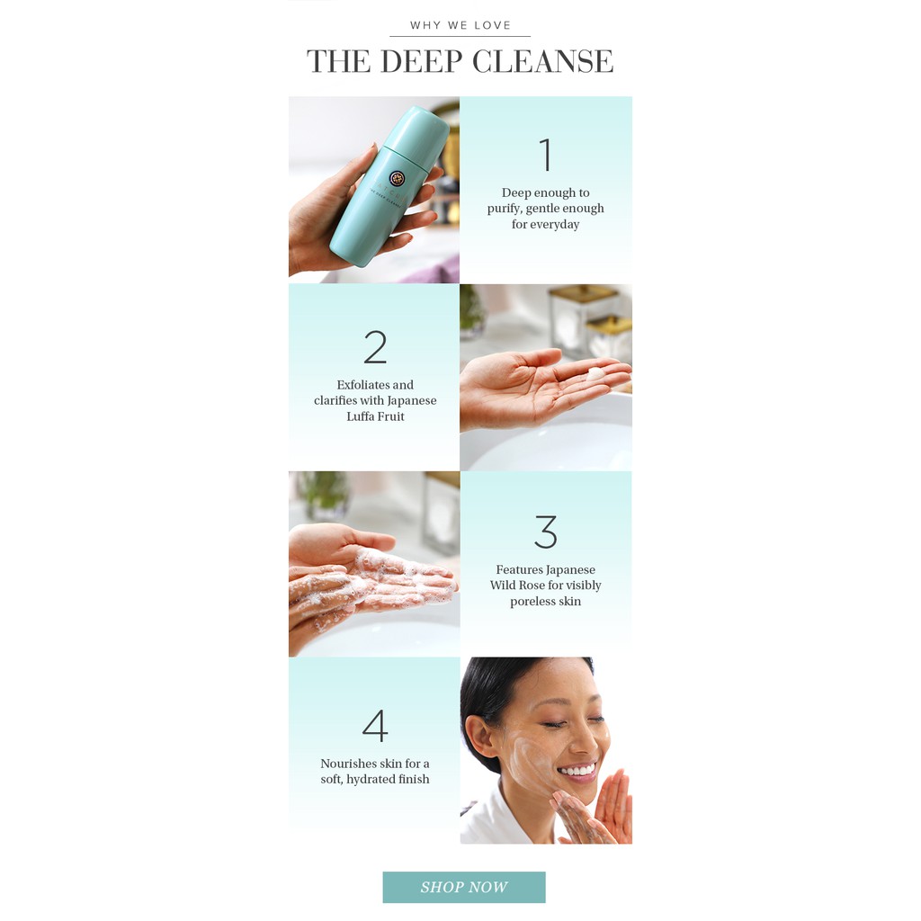 TATCHA 🌿 Sữa Rửa Mặt Dạng Gel Dịu Nhẹ The Deep Cleanse Exfoliating Cleanser