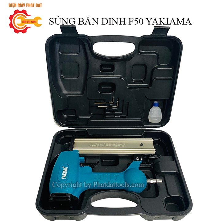 Súng Bắn Đinh Thẳng F50 Dùng Hơi YAKIMA-Máy Bắn Đinh Ghim Gỗ F50 YAKIMA-Chính Hãng-Dùng Đinh 10-50mm-Bảo Hành 6 Tháng