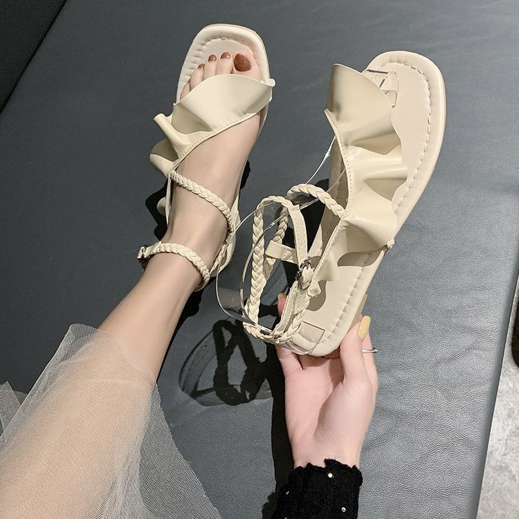 [ Mã 66CBSALE giảm 30K đơn 200K] Xăng đan Nữ Quai Ngang Đế Bằng Thời Trang | BigBuy360 - bigbuy360.vn