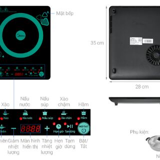 Bếp từ Midea MI-T2120DD