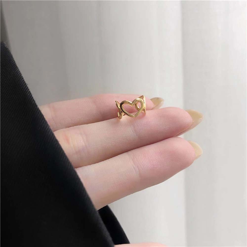 Bông Tai Hình Trái Tim Đơn Giản Nhiều Màu Cho Nữ