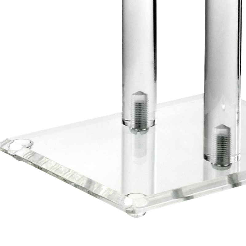Giá Đỡ Trưng Bày Trang Sức 2 Tầng Hình Chữ T Bằng Acrylic Trong Suốt