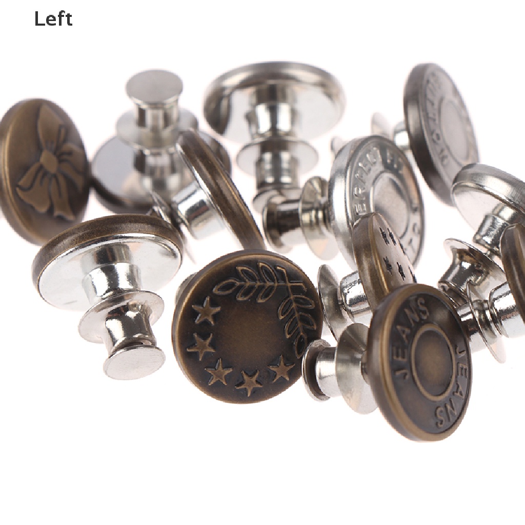 Nút Bấm Quần Jean Bằng Kim Loại 17mm DIY Tiện Dụng