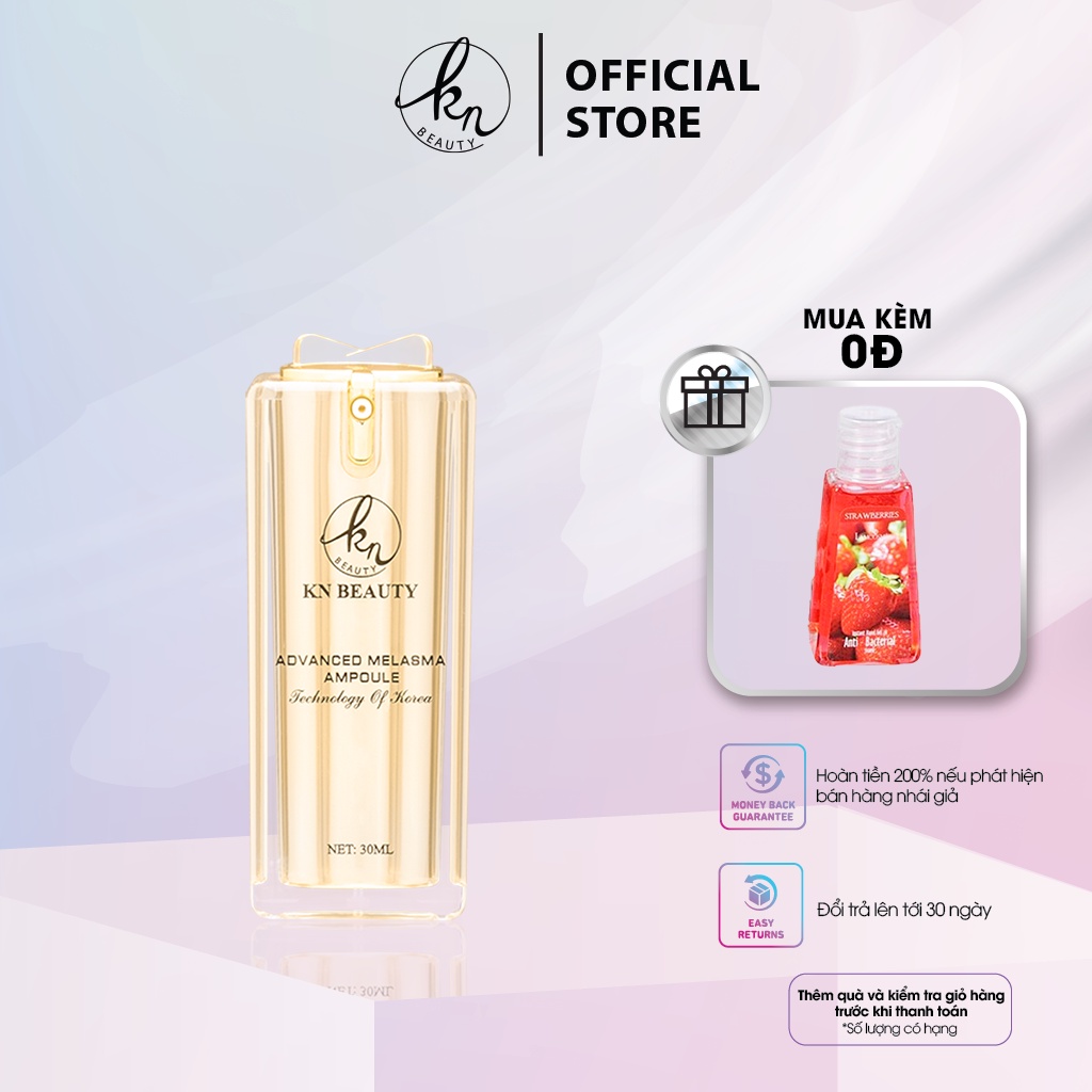 Tinh chất dưỡng da KN Beauty - Advanced Melasma Ampoule 30ml tặng gel rửa tay Lamcosme