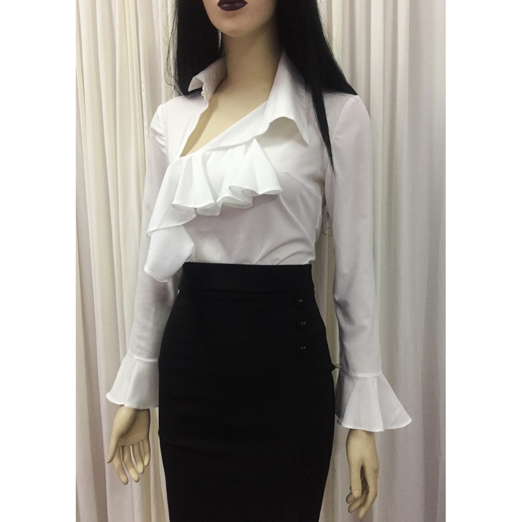 Chân váy bút chì💖 Ảnh thật💖Chân váy công sở đen xẻ trước | BigBuy360 - bigbuy360.vn