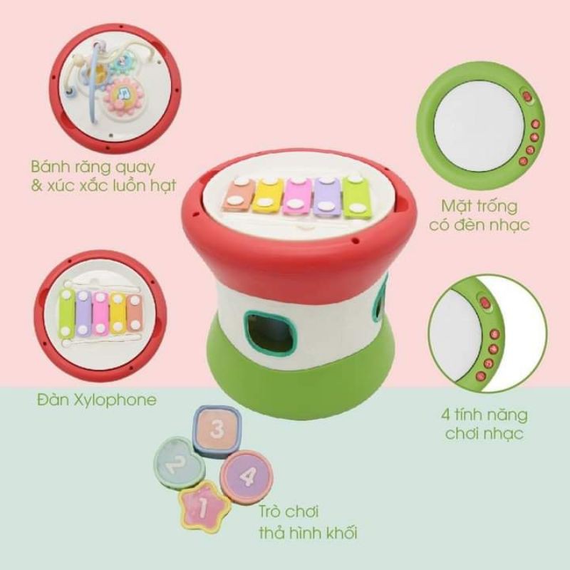 ⭐️ Trống đàn kết hợp hộp nhạc thả hình khối luyện tay MAGIC 6 IN 1 ALL IN ONE ⭐️