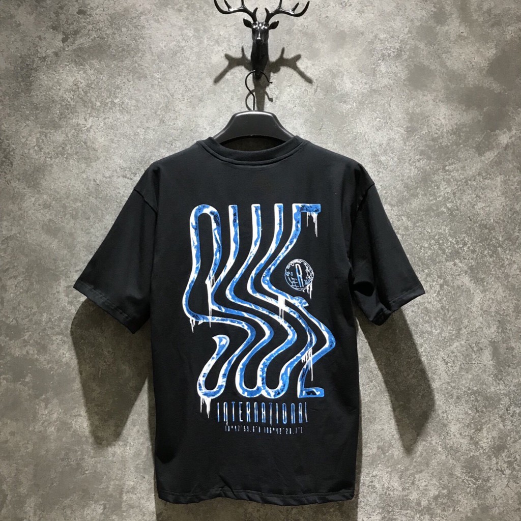 Áo thun form rộng SWE unisex nam nữ, oversize, tay lỡ cổ tròn lượn sóng | Lee hoàng Group