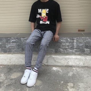 Quần caro chuẩn form baggy