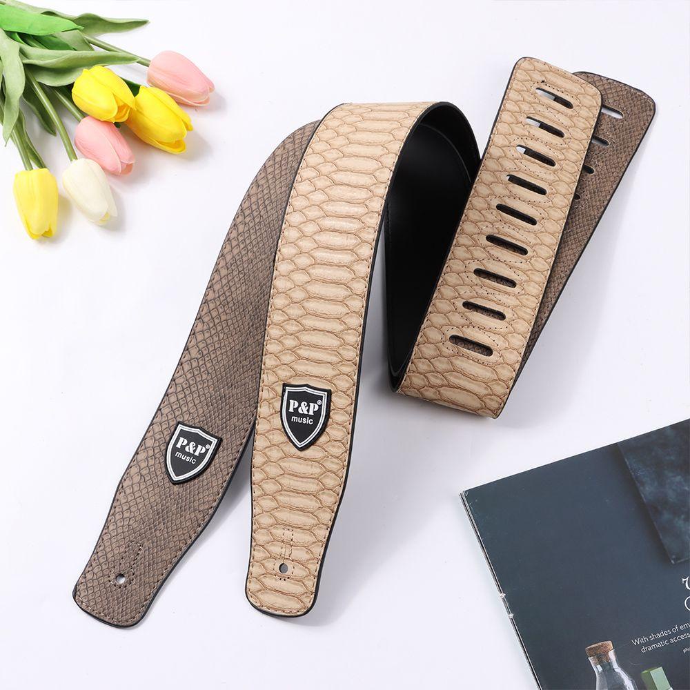 Dây Đeo Đàn Guitar Bản Rộng Dập Nổi Họa Tiết Xinh Xắn Cho Trẻ Em &amp; Người Lớn