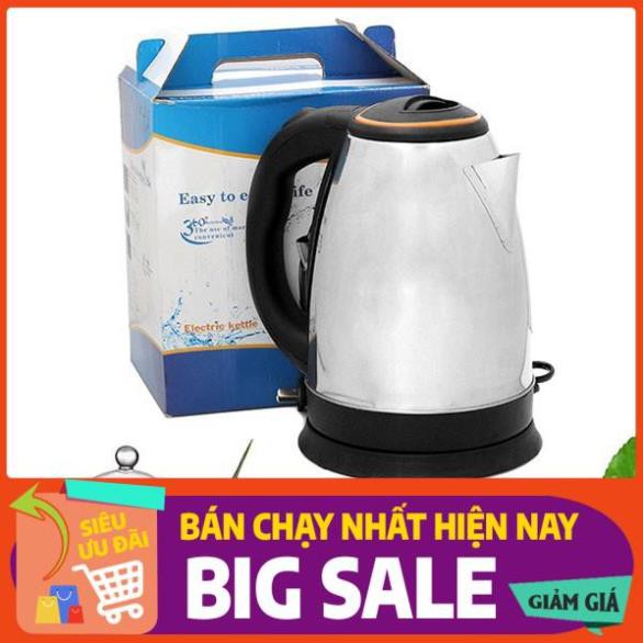 [freeShip-Khô Máu] [GIÁ HUỶ DIỆT] Ấm đun nước siêu tốc Electric Kettle 1.8L (Kho Tiện Ích Family Mart)