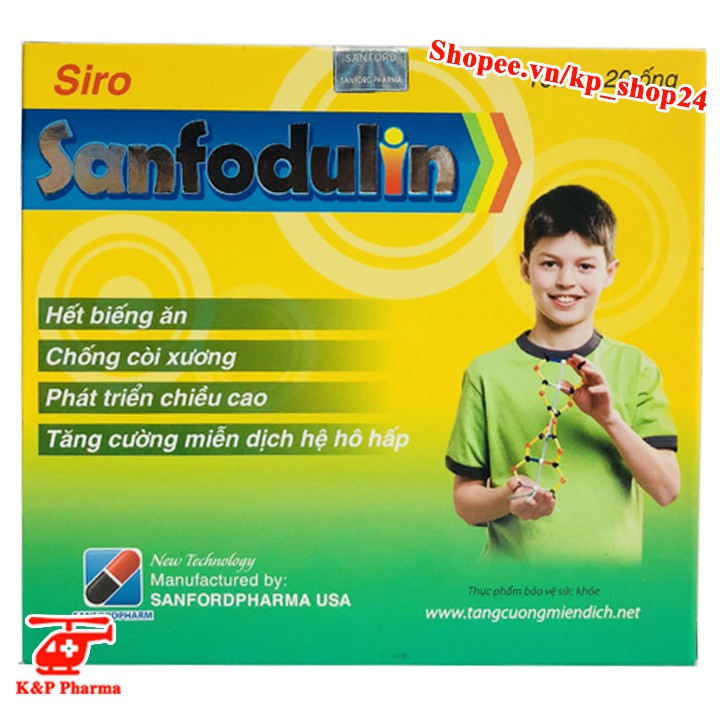 ✅ (CHÍNH HÃNG) Siro Sanfodulin – Tăng sức đề kháng, tăng hấp thu, bé ăn ngon, hết biếng ăn, suy nhược, mệt mỏi