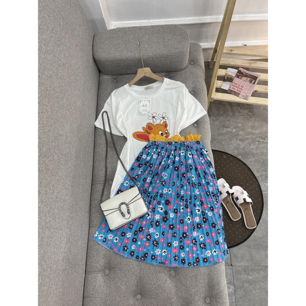 Set đồ nữ cá tính, set váy dài áo thun đi chơi sang chảnh mùa hè đẹp 8A00020 TKBHH | BigBuy360 - bigbuy360.vn
