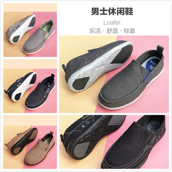 Giày crocs vải Canvas thời trang cá tính cho nam | BigBuy360 - bigbuy360.vn