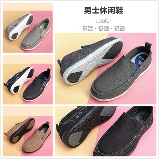 CROCS Giày Lười Vải Canvas Thoáng Khí Trọng Lượng Nhẹ Thời Trang Cho Nam