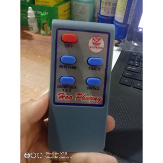 Điều khiển quạt Hoa Phượng vỏ mới 2024 nhưng vẫn nguyên seri chíp cũ ( tặng pin kèm theo )