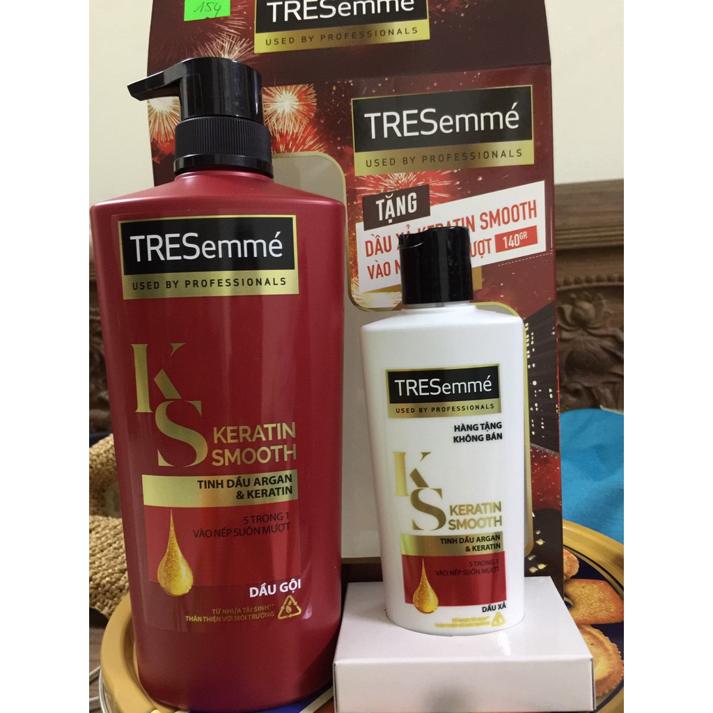 TẶNG DẦU XẢ KERATIN SMOOTH KHI MUA DẦU GỘI TRESEMME KERATIN SMOOTH 640G