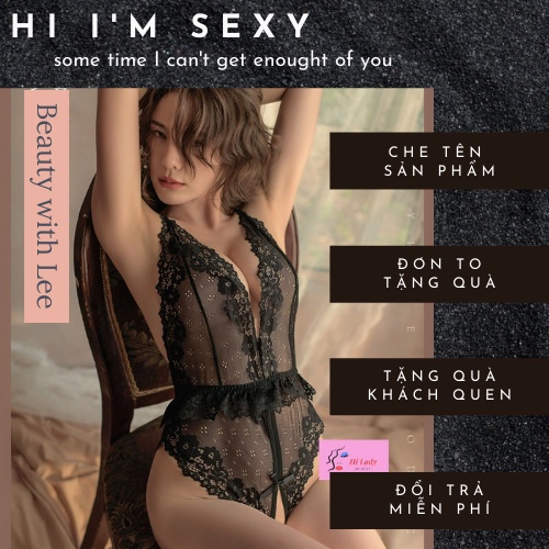 Đồ ngủ lưới Sexy, đồ ngủ bodysuit liền thân cao cấp, hở lưng, sẻ đáy siêu gợi cảm 🚙Freeship extra hóa đơn 50k🚙 | BigBuy360 - bigbuy360.vn