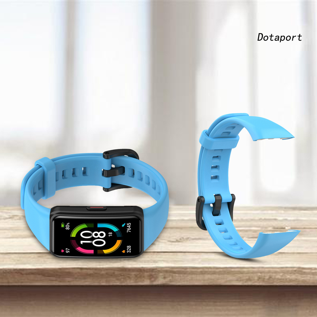 Dây Đeo Thay Thế Cho Đồng Hồ Thông Minh Huawei Honor Band 6 Bằng Silicone