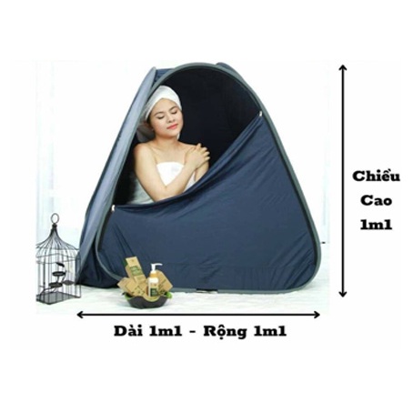 Lều xông hơi tự bung cao cấp chui đầu Siêu bền, chống thấm 100%