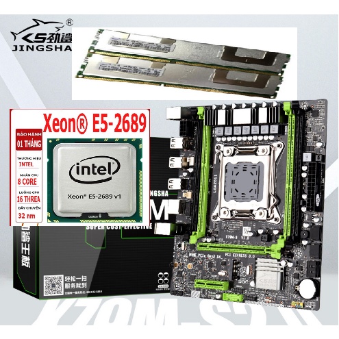 Combo  main x79 chip e5 2689 ram 32gb