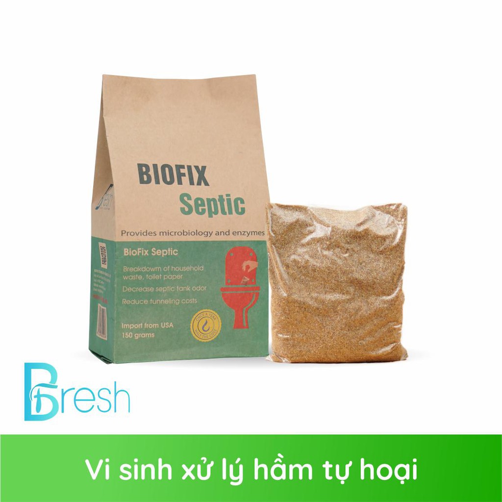 (Combo 3 gói) - Vi sinh xử lý hầm tự hoại Biofix Septic gói 150 gram