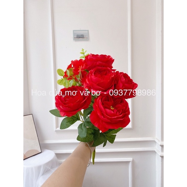 Cụm Hồng Juliet Cao Cấp MerBer Cụm Dài 35cm