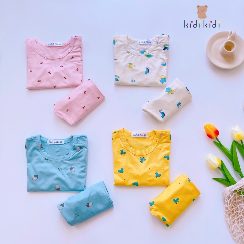 Bộ minky mom thun lạnh dài tay ❤️ freeship ❤️ đồ ngủ cho bé trai bé gái minky mom loại 1