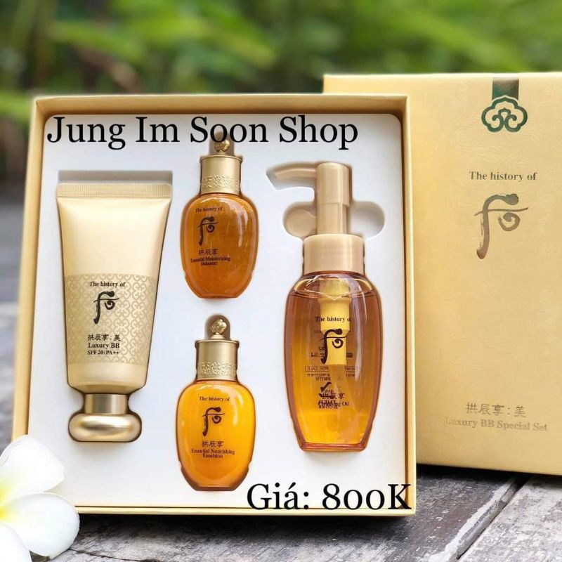 Set Kem Nền Luxury BB Whoo Spf20 Pa++ Special Set