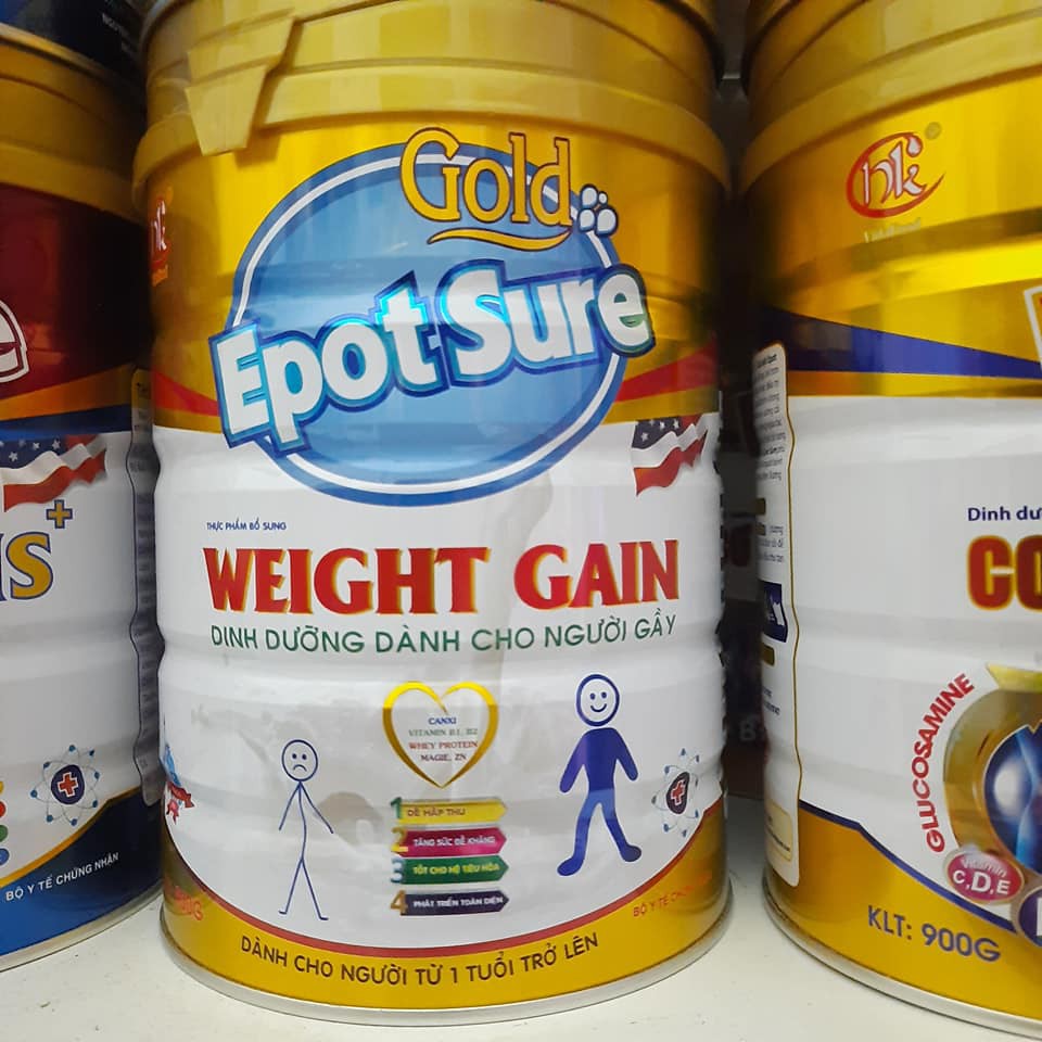 Sữa tăng cân Epotsure Weight Gain 900g - Sữa cho người gầy