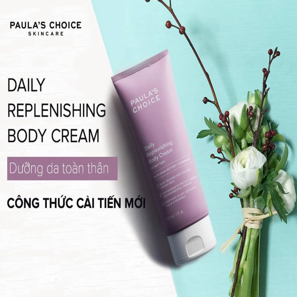 [PAULA'S CHOICE] Kem Dưỡng Thể Toàn Thân Cấp Ẩm Đa Năng Siêu Mềm Mịn Daily Replenishing Body Cream 210ml (Mã 3450)