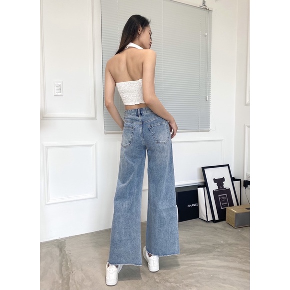 Quần Jean ống rộng cạp cao thiết kế REVERCLOTHINGS Ryan